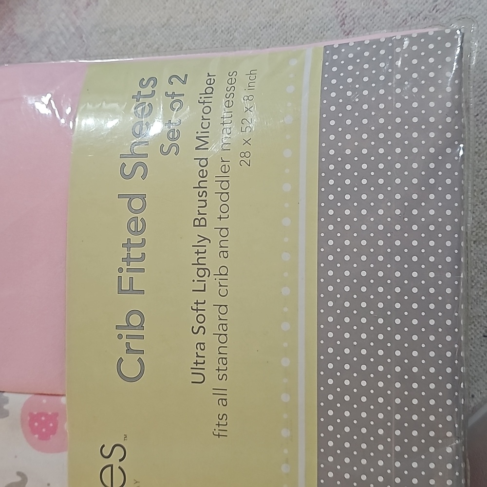 Crib fitted sheets - Picture 2 of 7